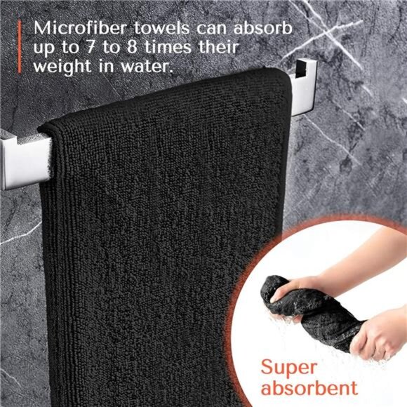 Microfiber Hair Towel for Salon - 10 Pack - 29 x 16 Inches, Quick Dry - Picture 3 of 7
